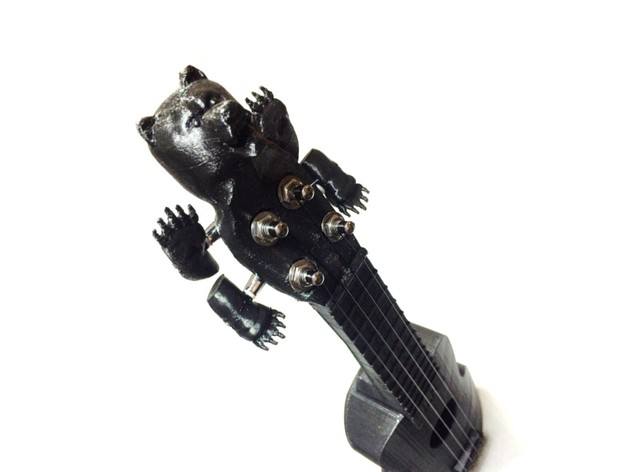 3d-gedruckte ukulele 3d printed