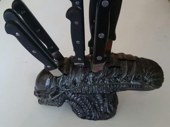 3d-modell alien messerblock 3d-model alien knife block
