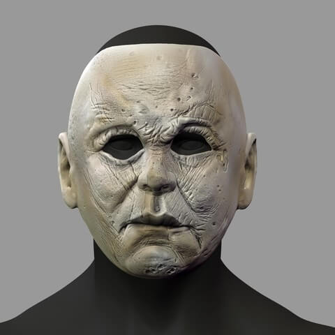 3d-modell michael myer halloween maske mask 3d model