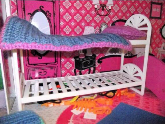 3d-modell barbie stockbett