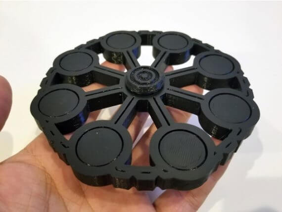 3d-modell fidget spinner gross