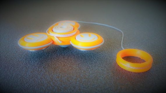 3d-modell fidget spinner smiley