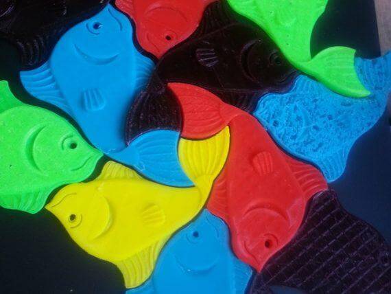 3d-modell escher fische