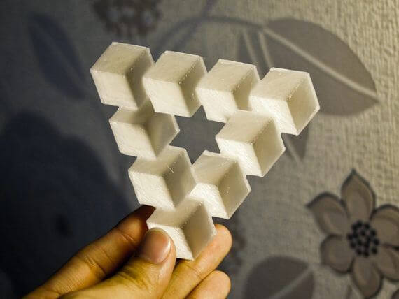 3d-modell escher penrose dreieck