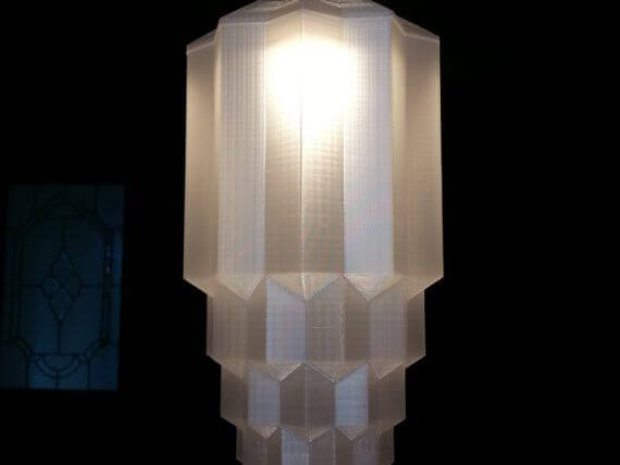 3d-modell lampe art deco