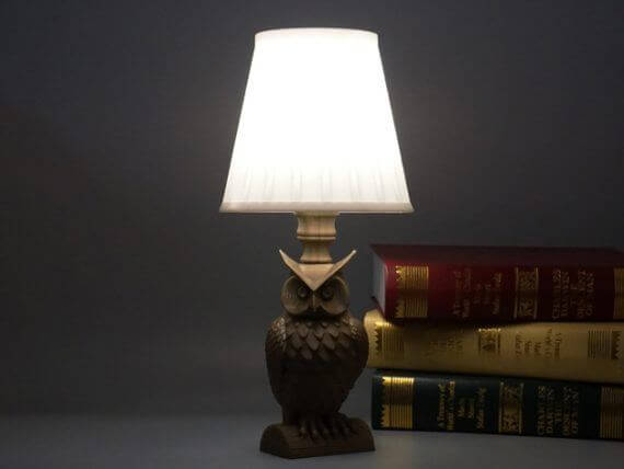 3d-modell lampe eule
