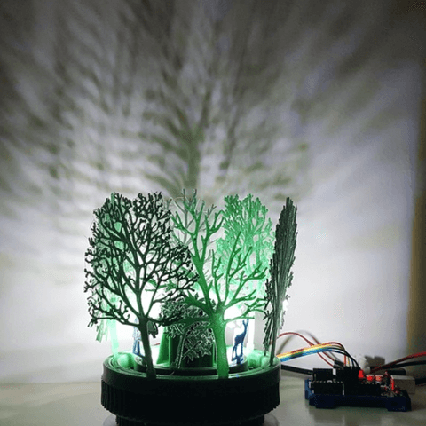 3d-modell lampe schattenwerfer 3d model lamp shadow play