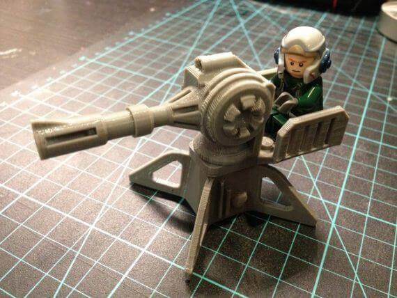 3d-modell lego blaster