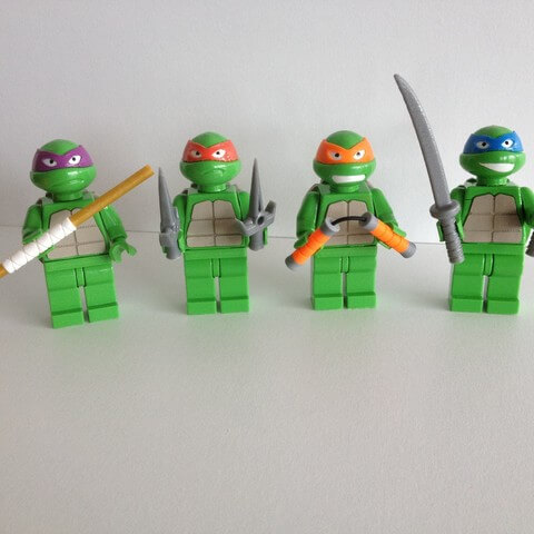 3d-modell lego ninja turtles