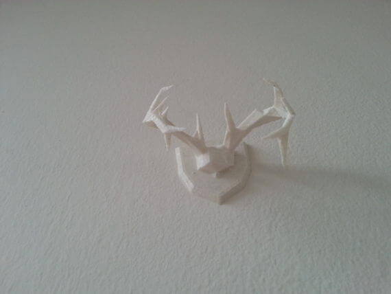 3d-modell low poly geweih 3d model deer trophy antlers