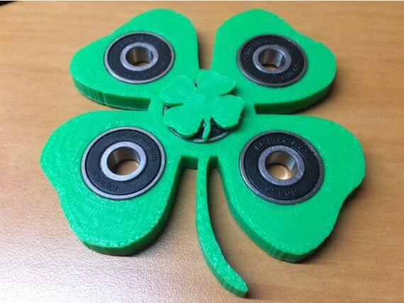 3d-modell spinner kleeblatt