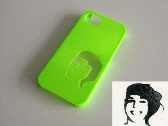 3d-modell iphone schablone 3d model stencil