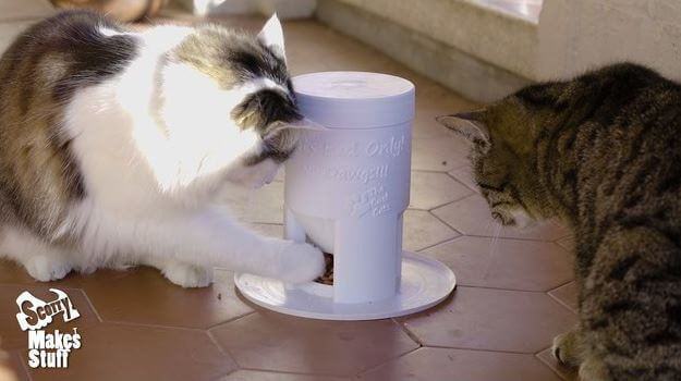 3d model for 3d printing cat feeder