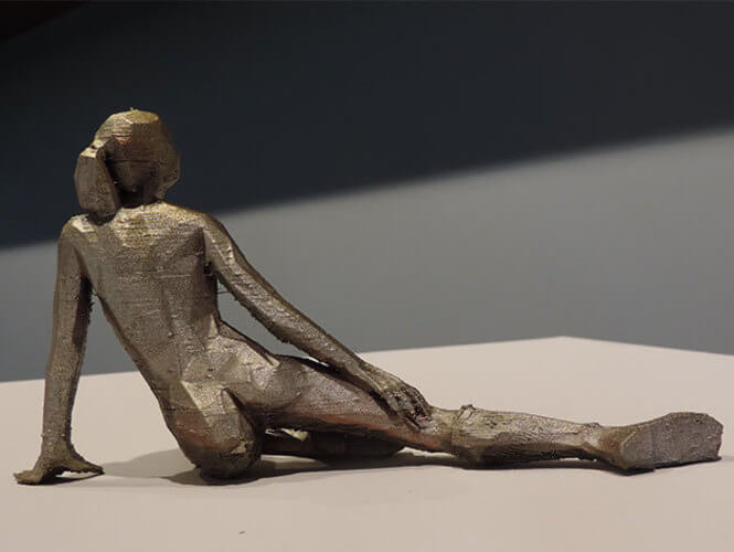 3d-modell nackte frau liegend
