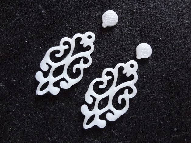 3d-modell ohrringe arabisch 3d model earrings