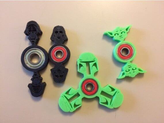 3d-modell star wars fidget spinner