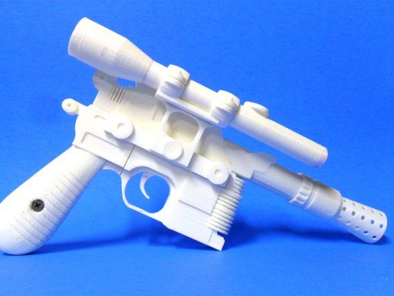 3d-modell-star wars han solo blaster