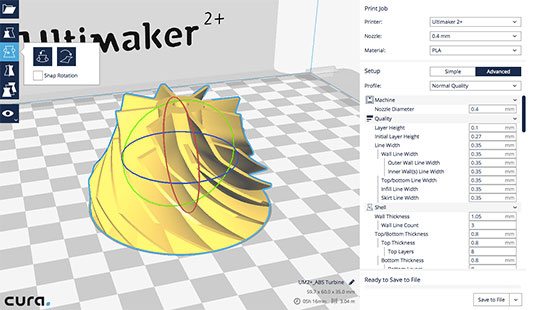 Cura 3d-Printer-Software