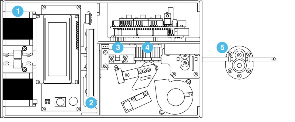 3d print filament splicer inside