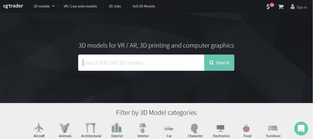 cgtrader 3d printing models