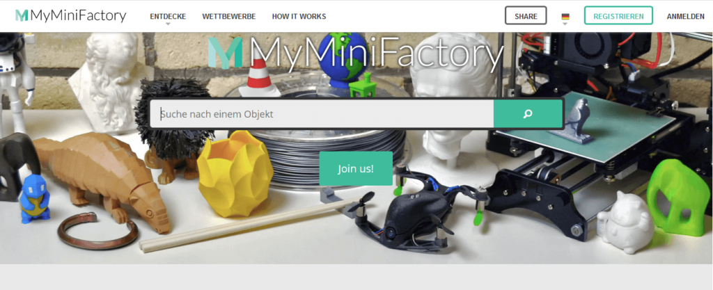 myminifactory 3d printing models