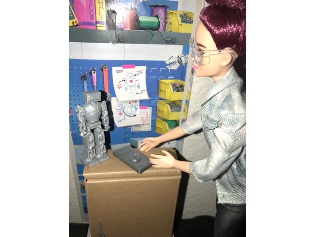 3d-modell barbie fernbedienung controler 3d model