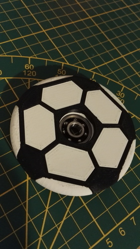 3d-modell fidget spinner fussball soccer 3d model
