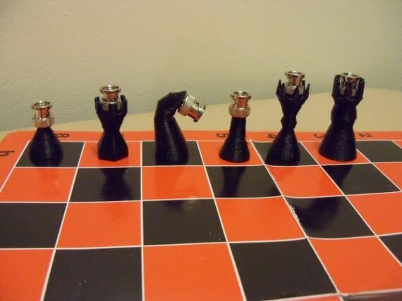 Complete Chess Pieces 3D model 3D printable