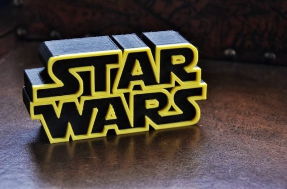 3d-modell star wars logo 3d model