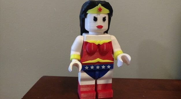 3d-modell wonder woman lego figur 3d-model figurine