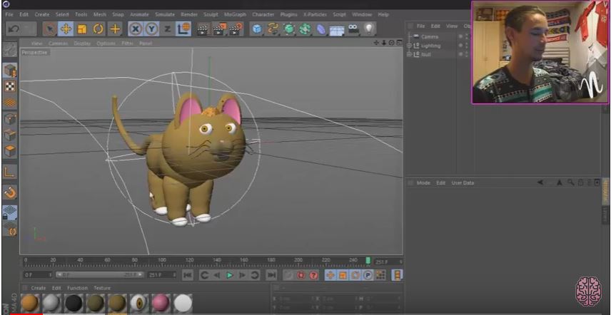 3d-modell katze 3d model cat