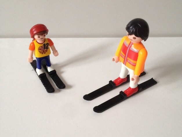 3d-modell playmobil ski 3d model