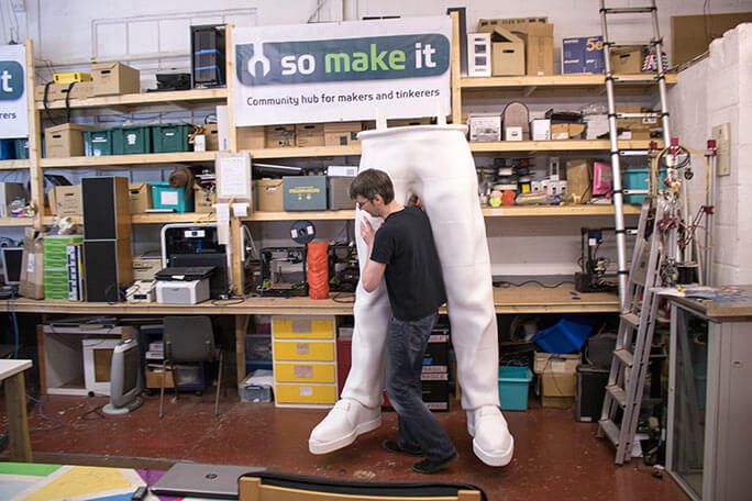 grössten 3d-gedruckten beine tallest 3d printed legs james bruton