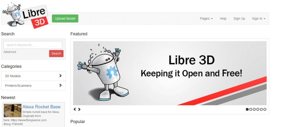 libre3d 3d-printing models