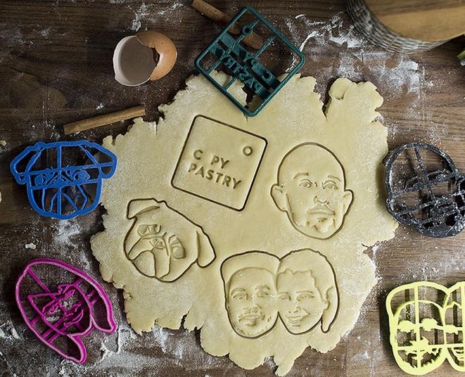 3d-gedruckte keksformen 3d printed cookie cutter copypastry