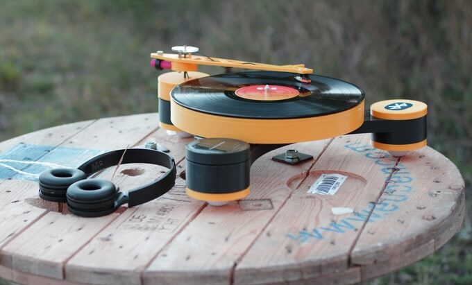 3d-gedruckter schallplattenspieler 3d printed record player